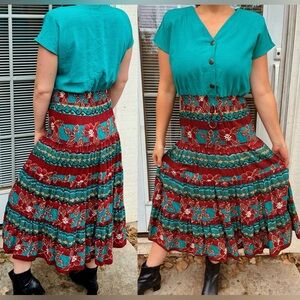 Vintage Caroline Wells Collection Midi Dress